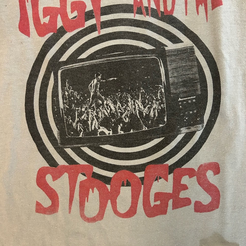 Iggy and The Stooges Graphic Tee — Red & Black Print